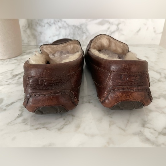 Sold out Moccasins Brown Leather Size 9 - Picture 4 of 6